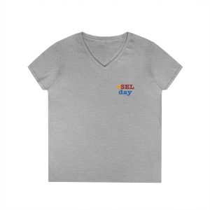 #SELday Women's V-Neck T-Shirt — Social Emotional Learning Tee