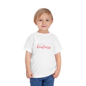 Toddler Tee — "Teach Kindness" Pink Script Kids T‑Shirt