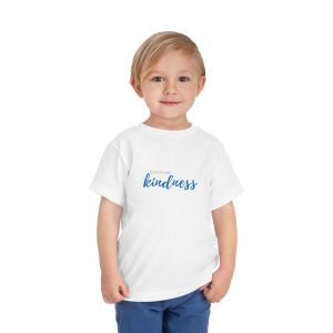 Toddler Tee — "Teach Kindness" Blue Script Kids T‑Shirt