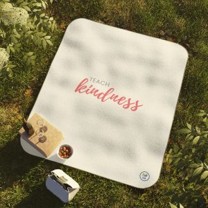 Teach Kindness Picnic Blanket — Inspirational Outdoor Blanket for Teachers & Families