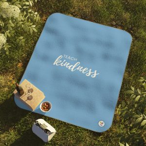 Teach Kindness Picnic Blanket — Inspirational Outdoor Blanket for Teachers & Families
